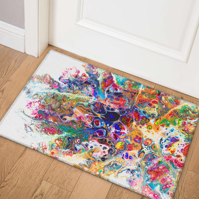 Chenille Abstract Rug