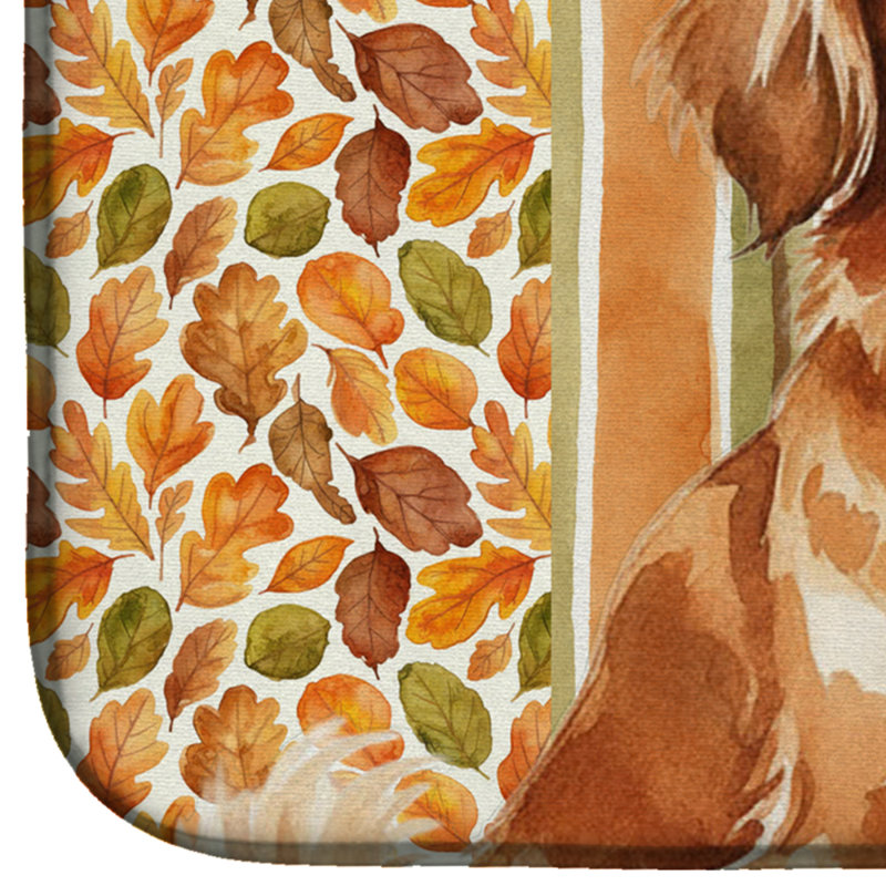 Tapis de vaisselle rouge Red Tibetan Spaniel Heirloom
