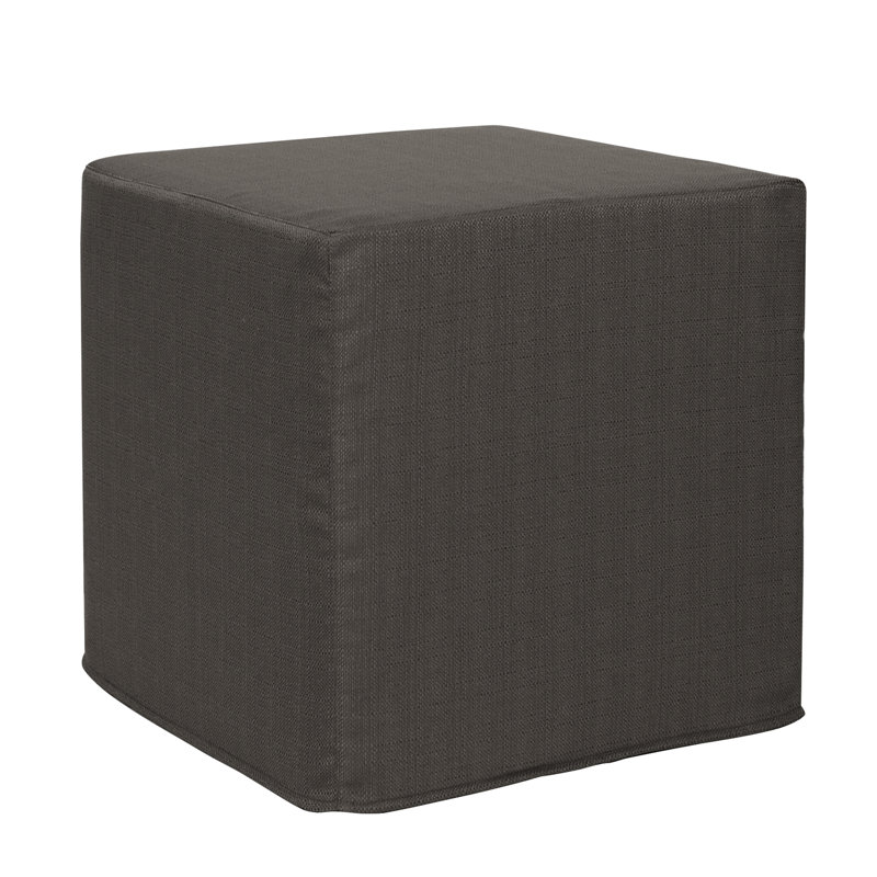 Contreras Upholstered Ottoman, Charcoal