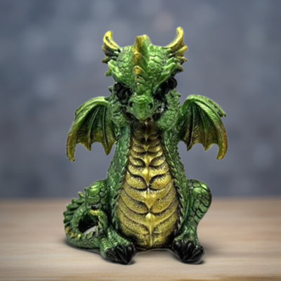 Figurine H 5,5 po Dragon vert