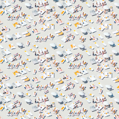 Gray Malin Sunbathers 10' L Wallpaper Tile
