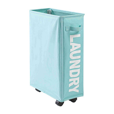 Panier à linge 38L avec roulettes