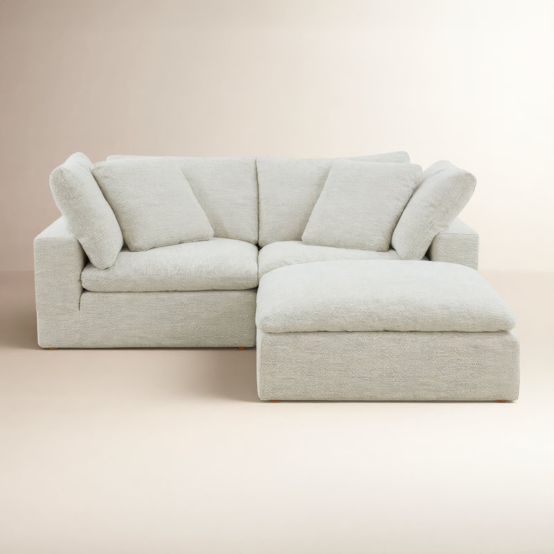 Tila L-Shaped Modular Polyester Sectional , Light Gray Livesmart®