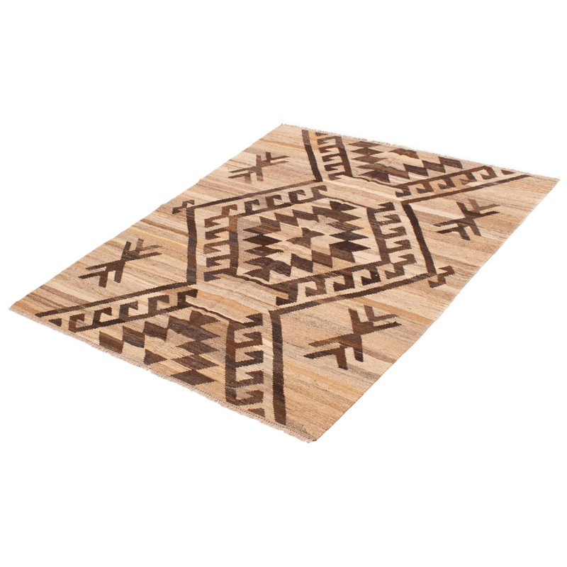 Kilim brun clair Sivas 5 pi 5 po x 6 pi 6 po