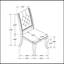 Set Of 2 Cream Fabric Upholstered Dining Chairs, -288852412-288852414