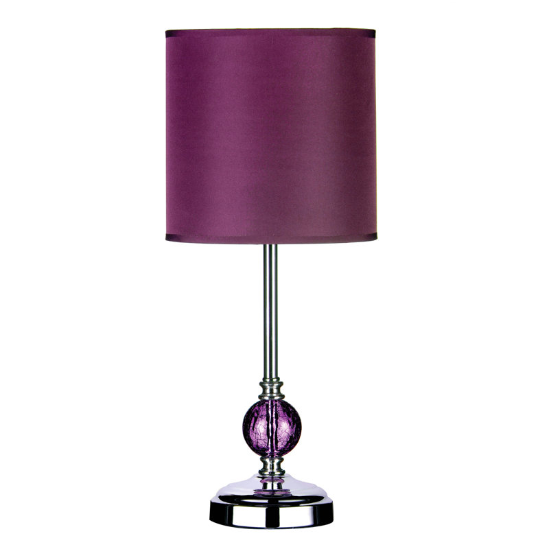 Crystal Table Lamp, Purple, Purple