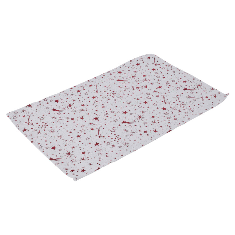 Apodaca Polyester No Pattern Rectangle Placemat, Red