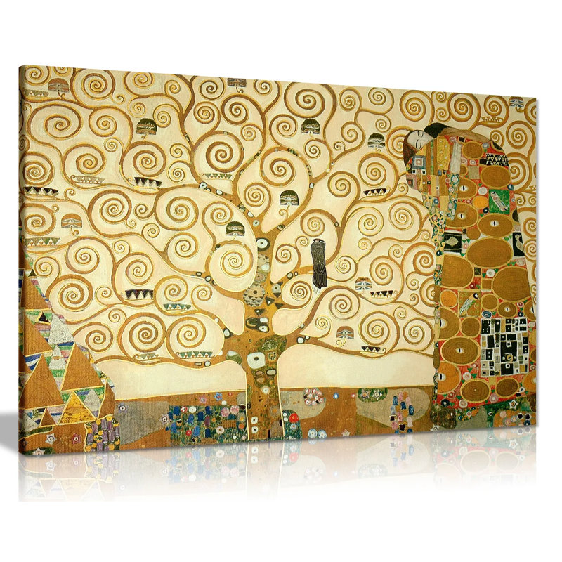 The Tree Of Life by Gustav Klimt - Wrapped Canvas Print, 20cm H x 31cm W