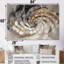 «Copper Luminous Abstract Spiral II - Abstract Modern Waves», ensemble de reproduction d'art mural-1712304787-1712304784-1712304778