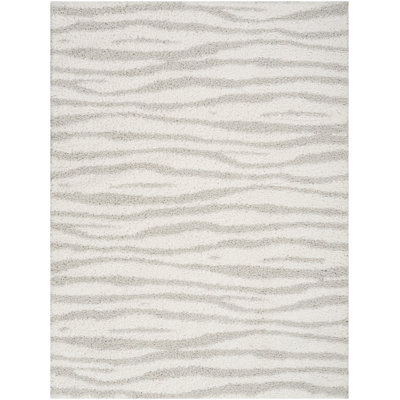 Wrought Studio™ Marhild Ivory Grey Modern Indoor Rug