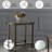 Aditya Contemporary 24"Dia Round End Table in Mirrored and Antique Brass