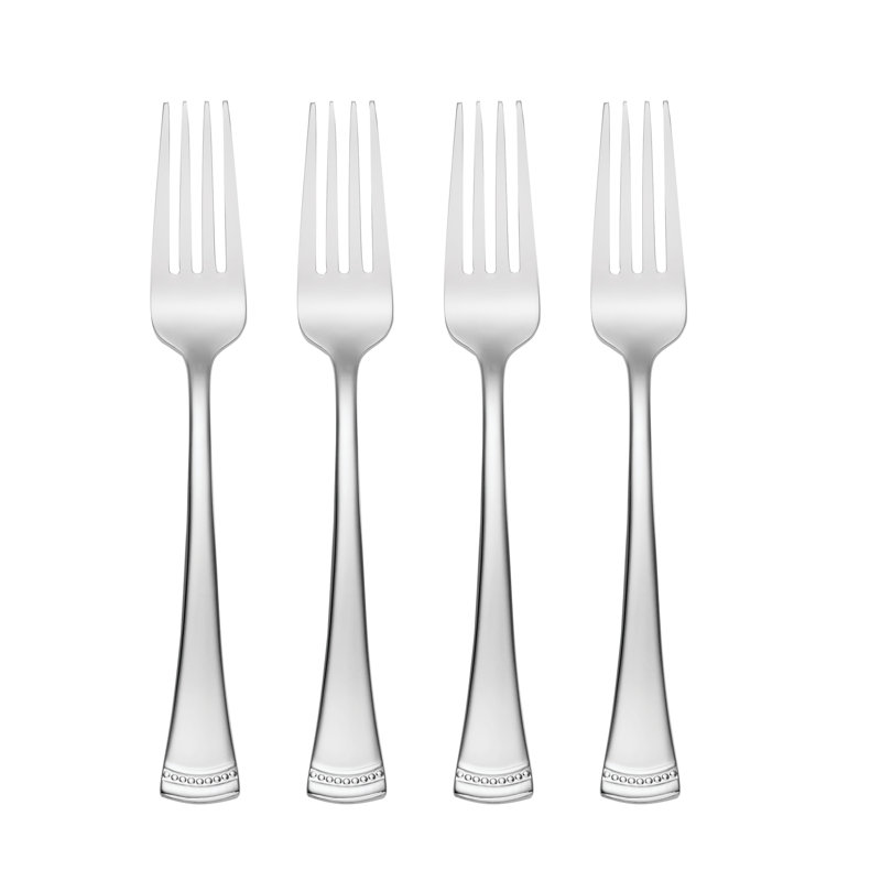 Portola Polished Stainless Steel Salad Forks Set of 4