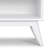 Draper 64"W Solid Hardwood 4 Shelf Mid-Century Modern Low Bookcase with Tapered Legs-1459703582