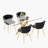 5-Piece Rectangle Glass Dining Table Set-291063196-291063168-291063171
