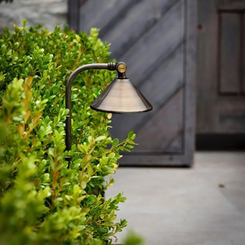 Natural Brass 21.75'' LED Pathway Light with Directional Fixture