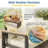 All Aluminum Outdoor Furniture Set for all Weather, 5-Person Patio Furniture Set with Wood Armrest for Skin-friendly Touch, 4-Piece Outdoor Patio Set with Removable Cushion-109557905