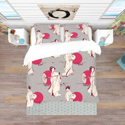 Ensemble de housse de couette oriental