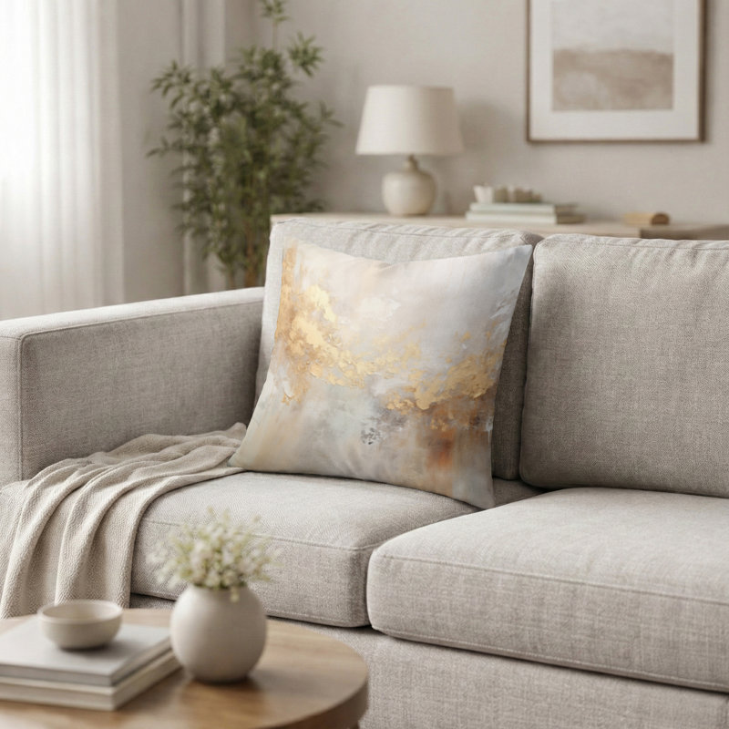 Coussin décoratif Cityscapes - Elegant Sky Whispers, H 16 po x l 16 po