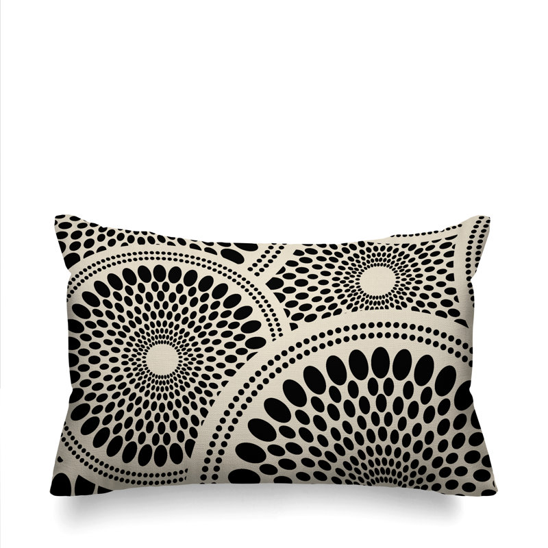 Penn Outdoor Rectangular Pillow Cover & Insert, Black