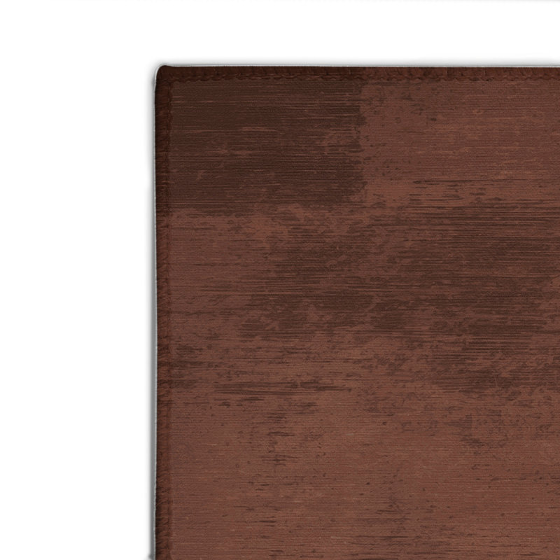 Tapis brun abstrait intérieur et extérieur, Rectangle 4pi x 6 pi