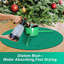 Tapis d'arbre de Noël 35 po pour sous-arbre, tapis de support d'arbre de Noël en terre de diatomées, tapis de protection d'arbre de Noël pour de vrais arbres en direct, tapis d'arbre de Noël à…