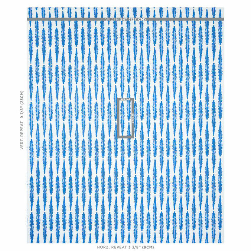 Tissu Schumacher x Molly Mahon, Bleu