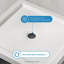 OVE Decors 36 In. W X 32 In. D Shower Base Pan Square, Centre Drain, White Acrylic, Reversible Design