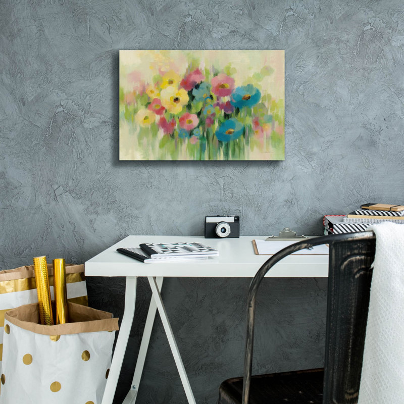 «Epic Graffiti», premières fleurs printanières, par Silvia Vassileva, art mural sur toile, 18 po x 12 po, H 12 po x l 18 po
