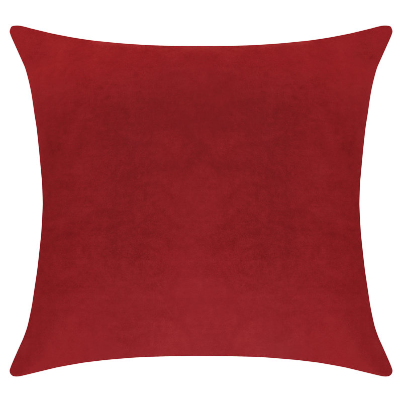 Housse de coussin en velours Delara 20 x 20, paquet de 1 - Housse de coussin décoratif avec fermeture à glissière cachée pour canapé, canapé et chambre à coucher
