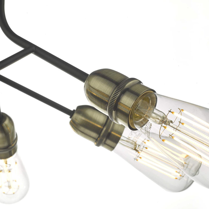 Raegina Glass Semi Flush Mount