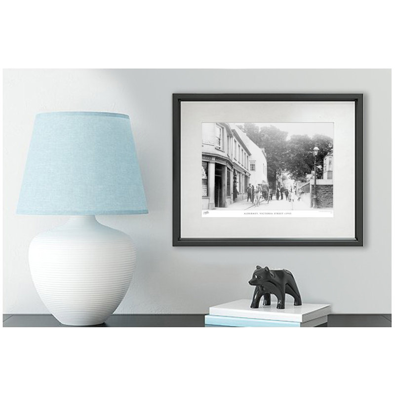 Alderney, Victoria Street C1915 1 Piece Single Picture Frame Wall Art, 60cm H x 80cm W x 2.3cm D