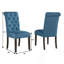 Ensemble de salle à manger 5 pièces avec table en pin rustique et chaises capitonnées-599448521-599448517