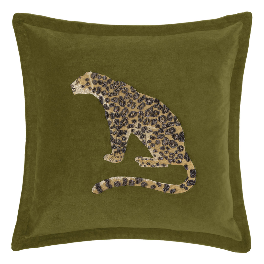 Waghoba Waghoba Animal Oxford Cushion Feathers Animal Print Square Scatter Cushion Cushion With Filling