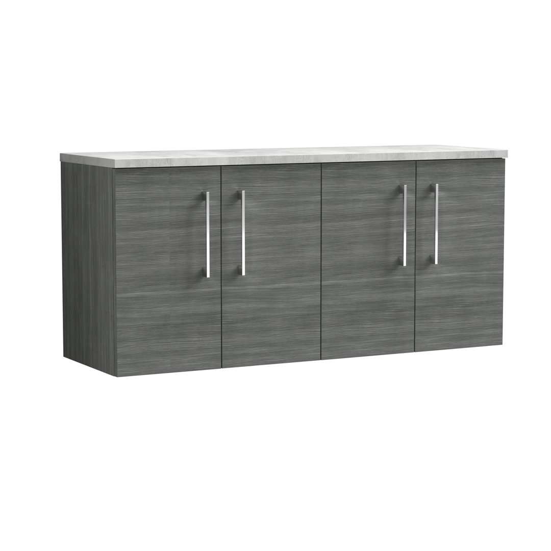 Arno 56.2cm Double Bathroom Vanity Base Only