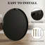 Round Metal Framed Wall Mirror-130134467-130134468