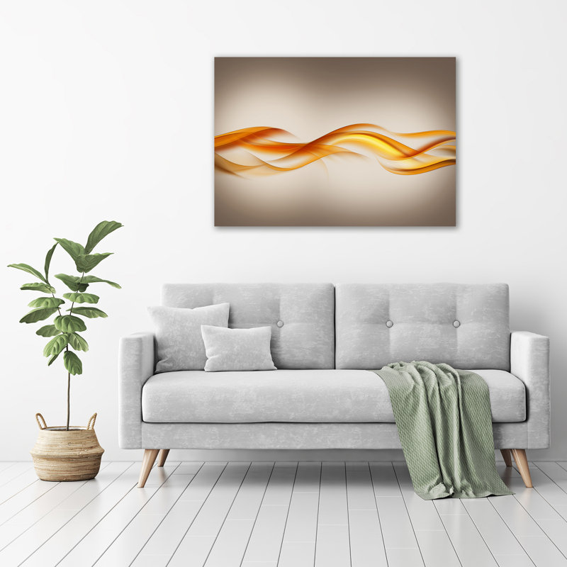 Waves Abstraction - Wrapped Canvas Print