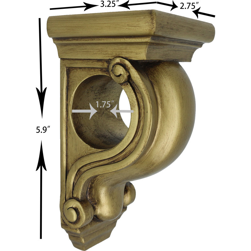 Applique de rideau Souliere, Or renaissance