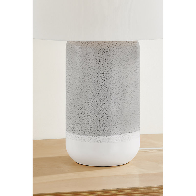 Washingtonville Table Lamp in Aged Brass and Ceramic Blue Shore