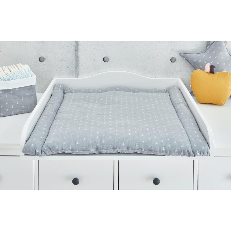 Anker Cotton Changing Mat, 70 x 60cm, Grey