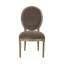 Chaise d'appoint rembourrée en velours Asta