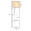 Lacarla Corner Floor Lamp with Shelves Bulb Not Included-33042617