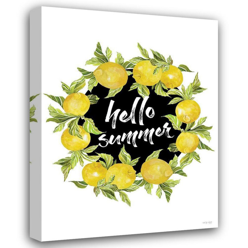 «August Summer® Jacobs, Cindy Gallery, art sur toile tendue: Hello Summer Lemons», H 47 po x l 36 po