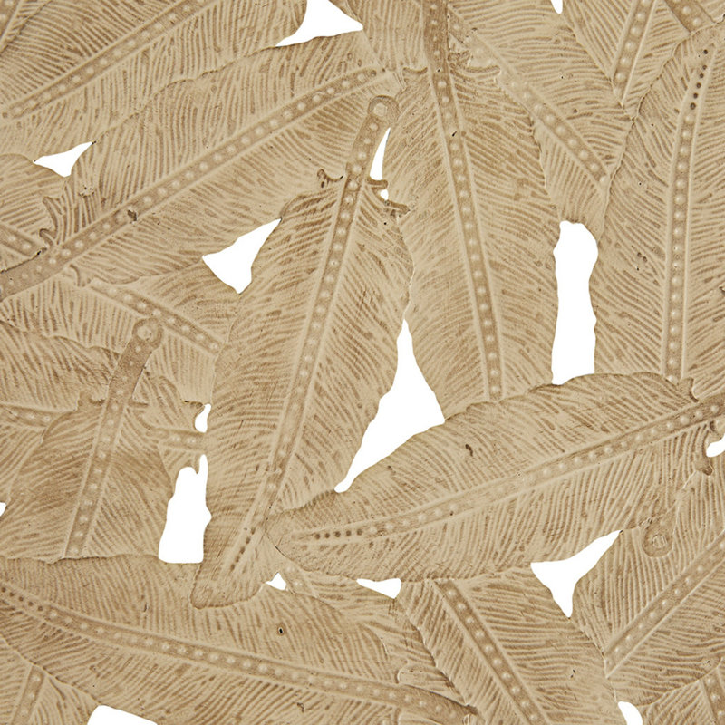 Rossi Spice Feather Textured Iron 3-Piece Wall Decor Set