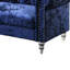 Fauteuil en velours Anina