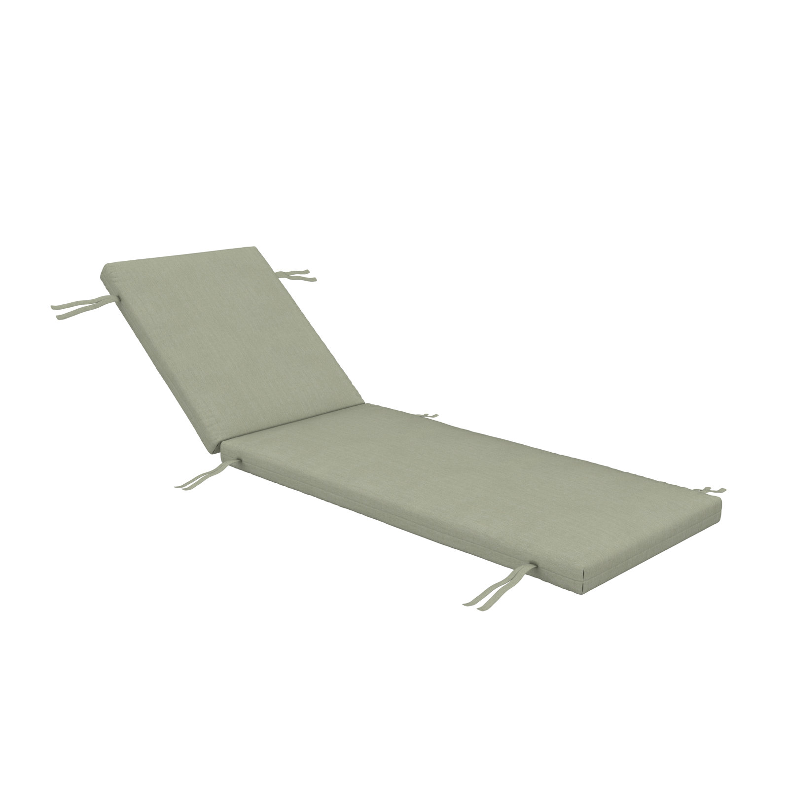 Lani Sunbrella Outdoor Chaise Lounge Cushion, 22.5" W x 74" D, Sunbrella Canvas Seasalt