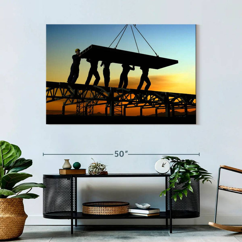 Lelend Construction Site Workers, 32" H x 48" W