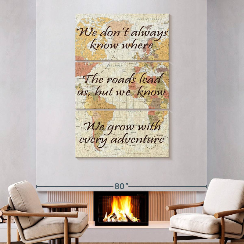 «Tergel Grow With Every Adventure», H 74 po x l 48 po