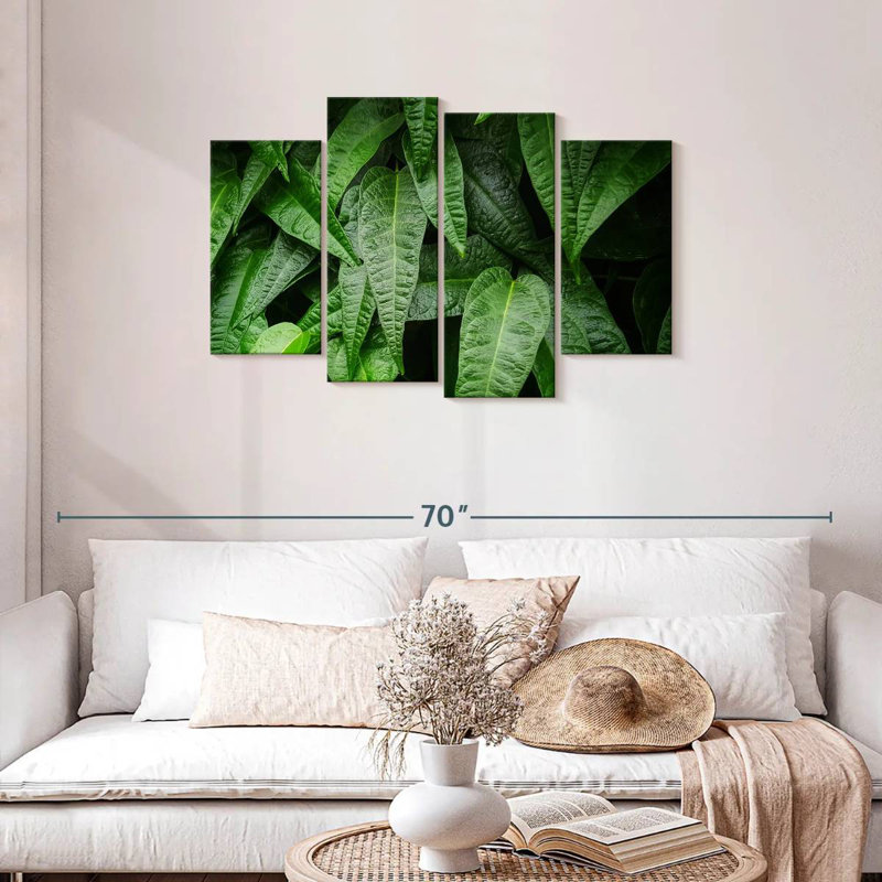 Harnek feuilles de plantes fraîches, H 27 po x l 43 po