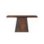Console en bois de sheesham massif avec base à piédestal angulaire-2126380561