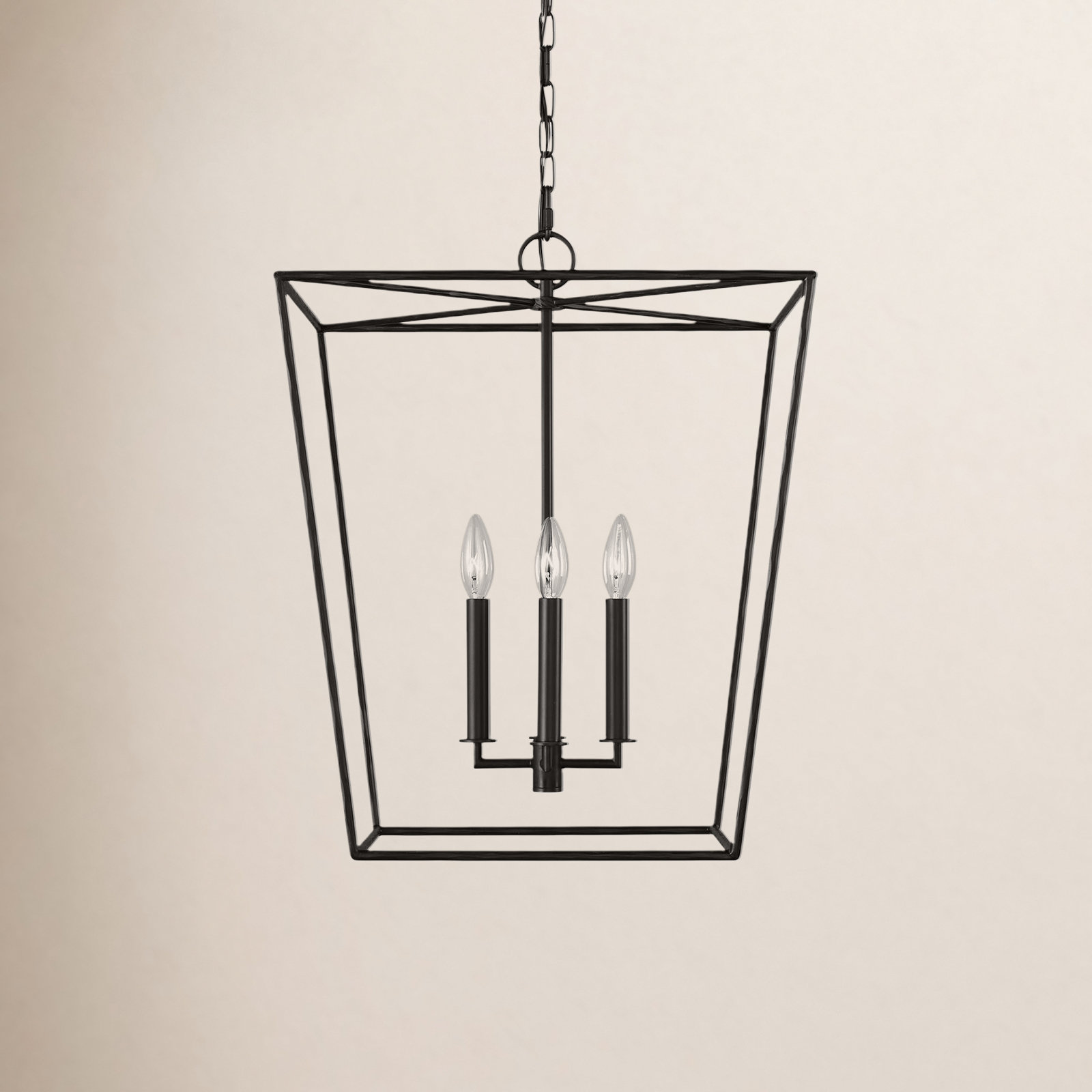 Maribel Dimmable 4-Light Pendant, Aged Iron, 88.5" H x 18" W x 18" D